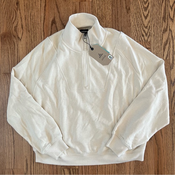 🆕 NWT Prana Cozy Up Pullover size large in Canvas Heather - Picture 2 of 15